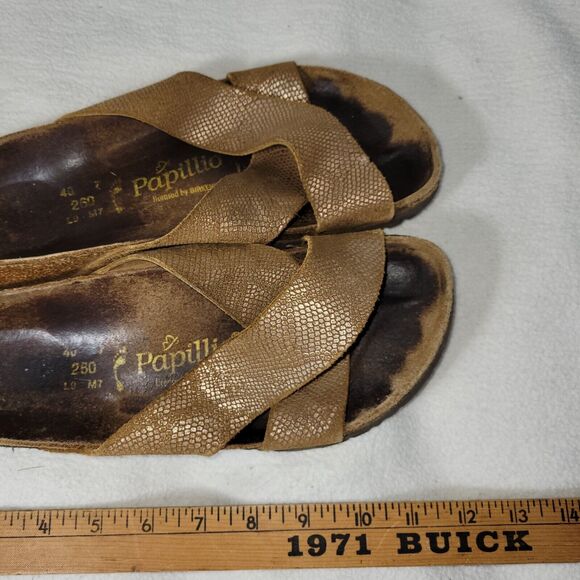 Papillo By Birkenstock Sandals Shoes Womens Size 9 Brown Beach Pool Summer Hippy - Picture 5 of 14